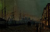 Humber dockside Hull by John Atkinson Grimshaw